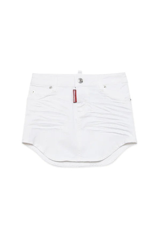 GONNA IN DENIM A TAGLIO OBLIQUO DSQUARED2 - Angel Luxury