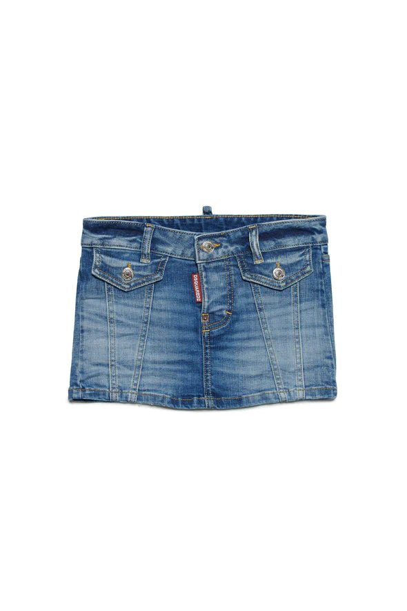 GONNA IN DENIM BLU SFUMATO DSQUARED2 - Angel Luxury