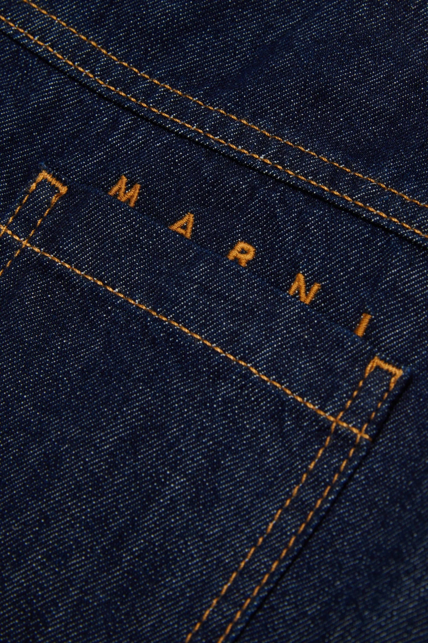 GONNA IN DENIM CON LOGO CUCITO MARNI - Angel Luxury