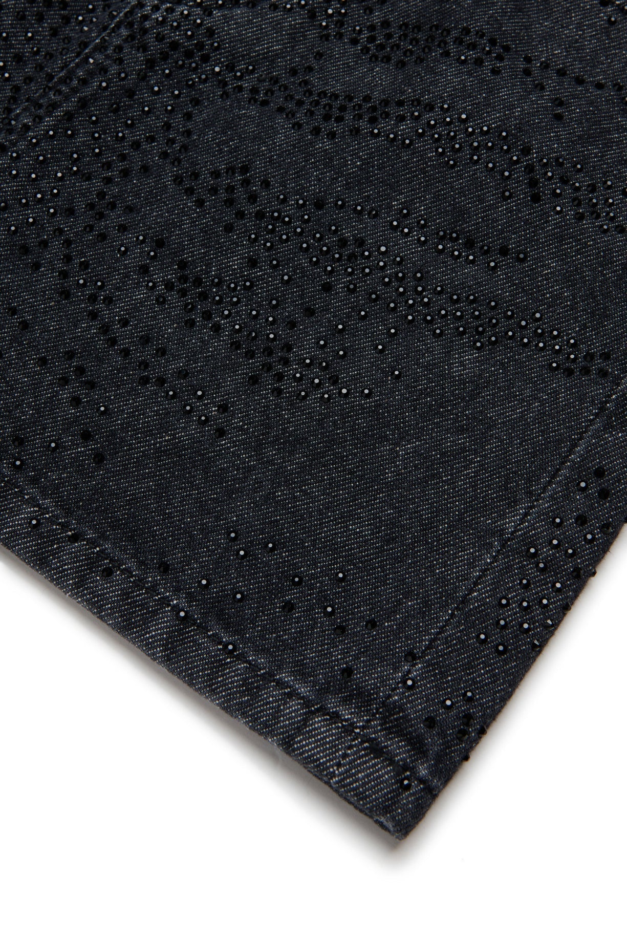 GONNA IN DENIM NERA BRILLANTINATA DIESEL - Angel Luxury