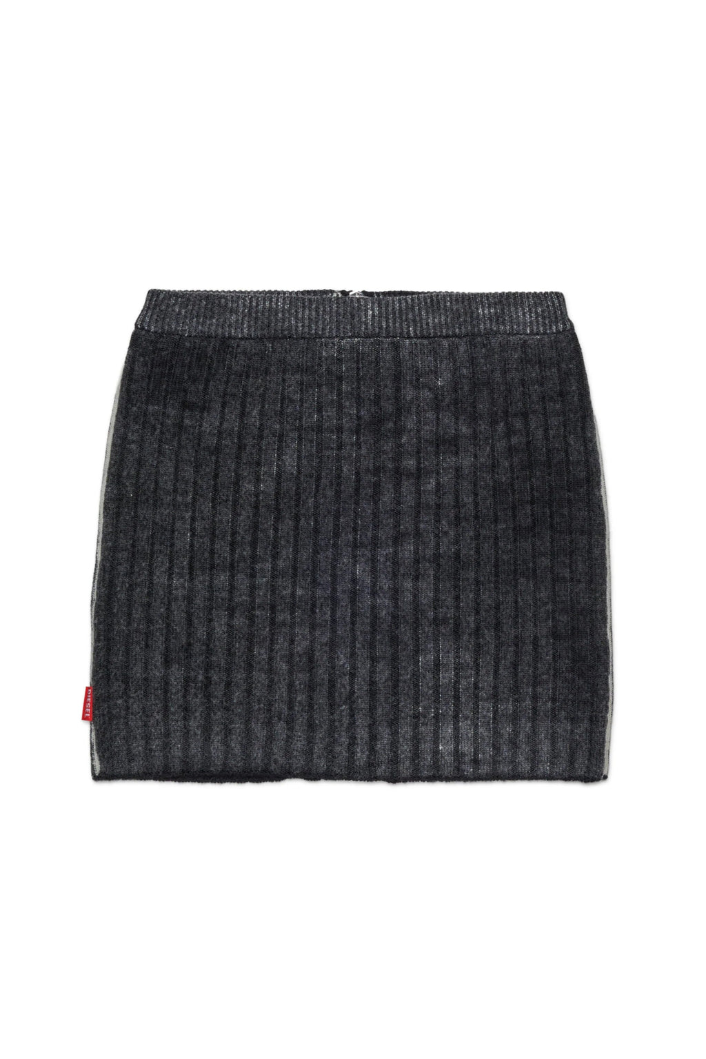 GONNA IN LANA CON ZIP GRIGIO SCURO DIESEL - Angel Luxury