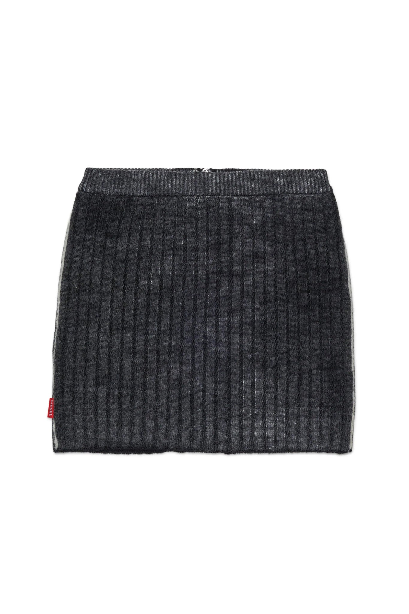 GONNA IN LANA CON ZIP GRIGIO SCURO DIESEL - Angel Luxury