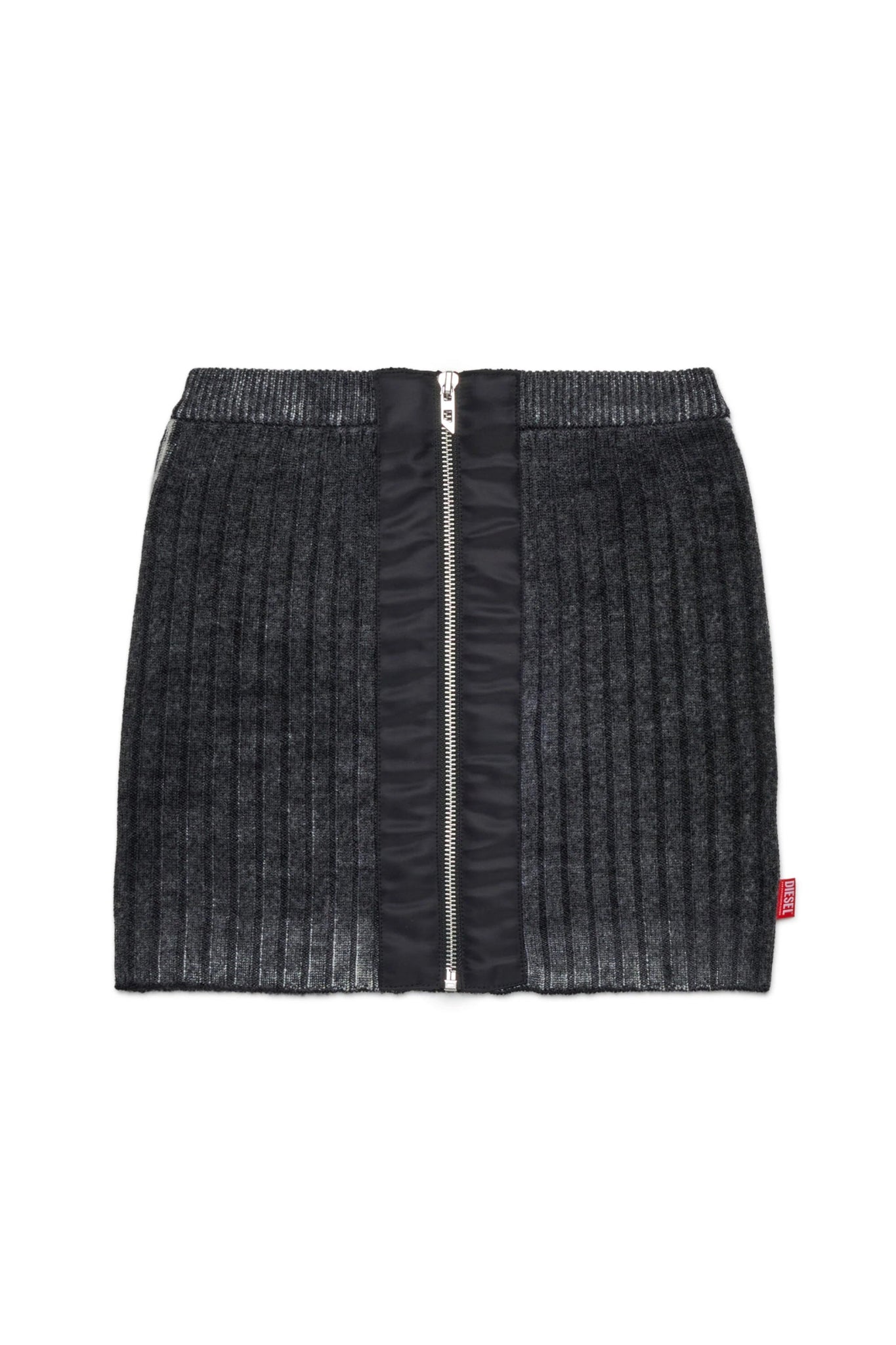 GONNA IN LANA CON ZIP GRIGIO SCURO DIESEL - Angel Luxury