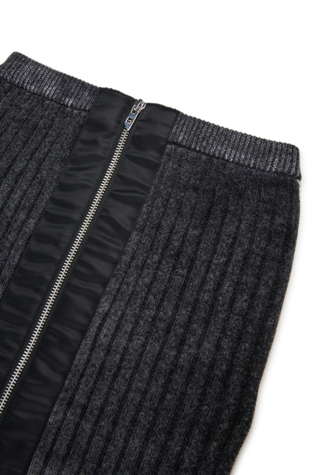 GONNA IN LANA CON ZIP GRIGIO SCURO DIESEL - Angel Luxury