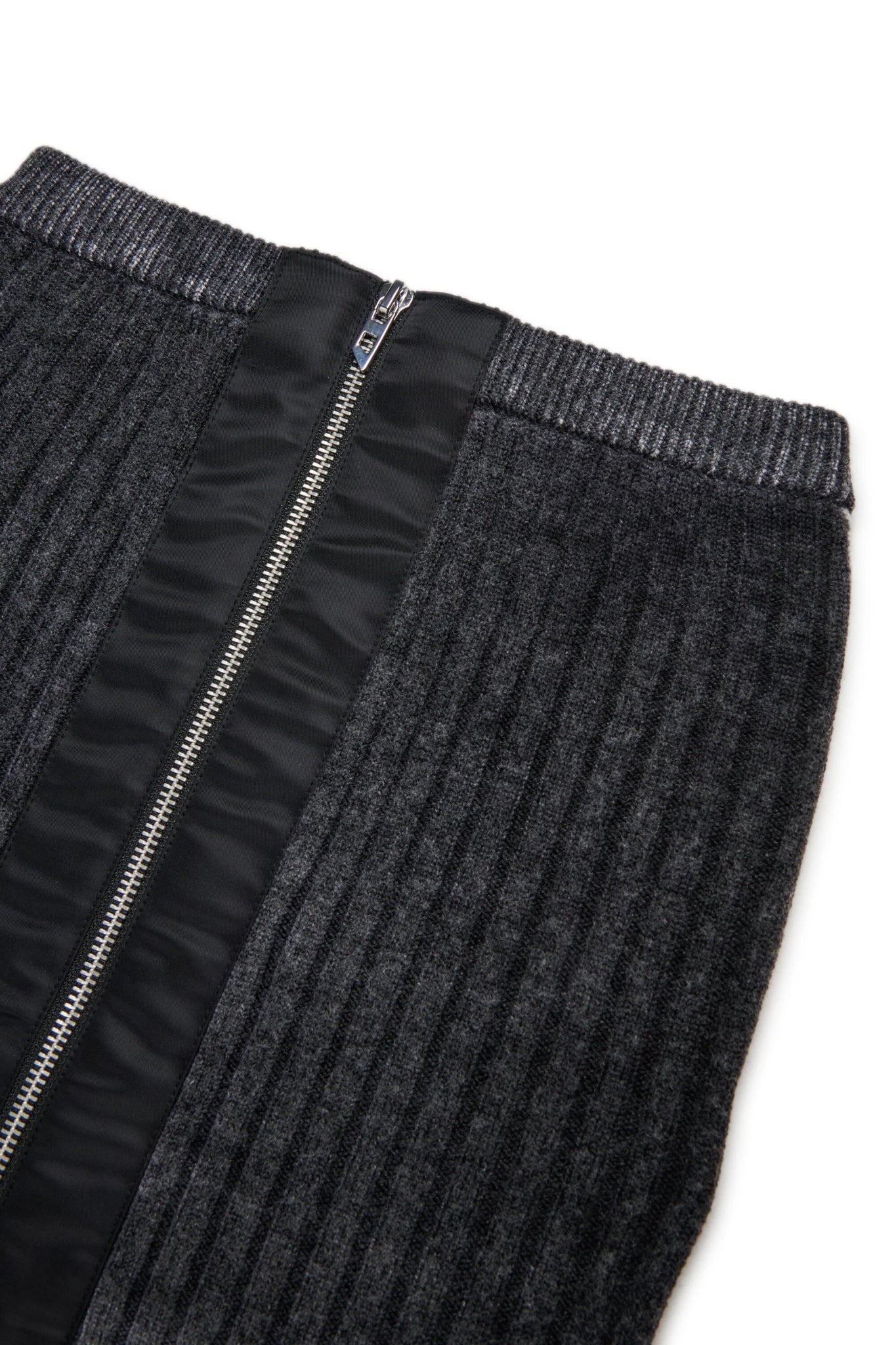 GONNA IN LANA CON ZIP GRIGIO SCURO DIESEL - Angel Luxury