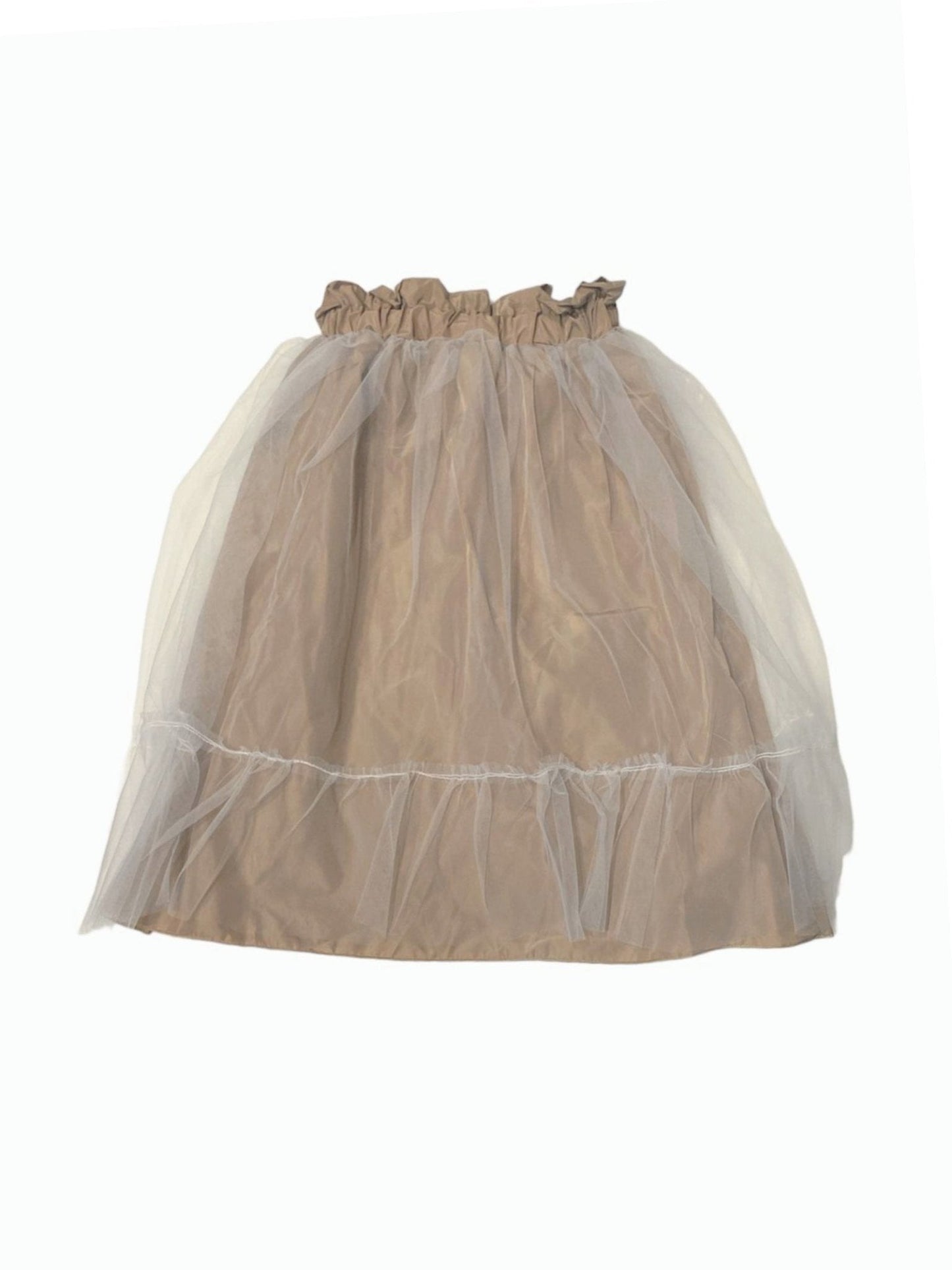 GONNA IN TULLE BEIGE PYPE - Angel Luxury