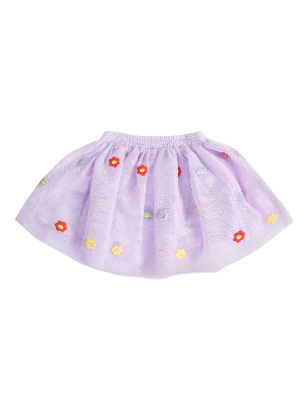 GONNA IN TULLE LILLA CON RICAMO FLOREALE STELLA MCCARTNEY - Angel Luxury