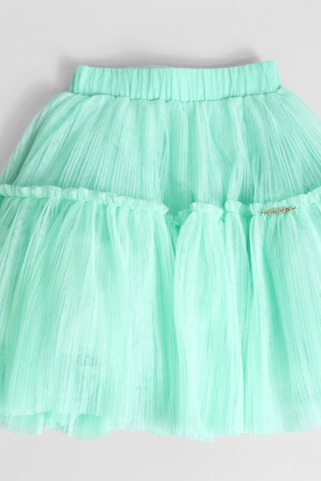 Gonna in tulle menta Twinset - Angel Luxury