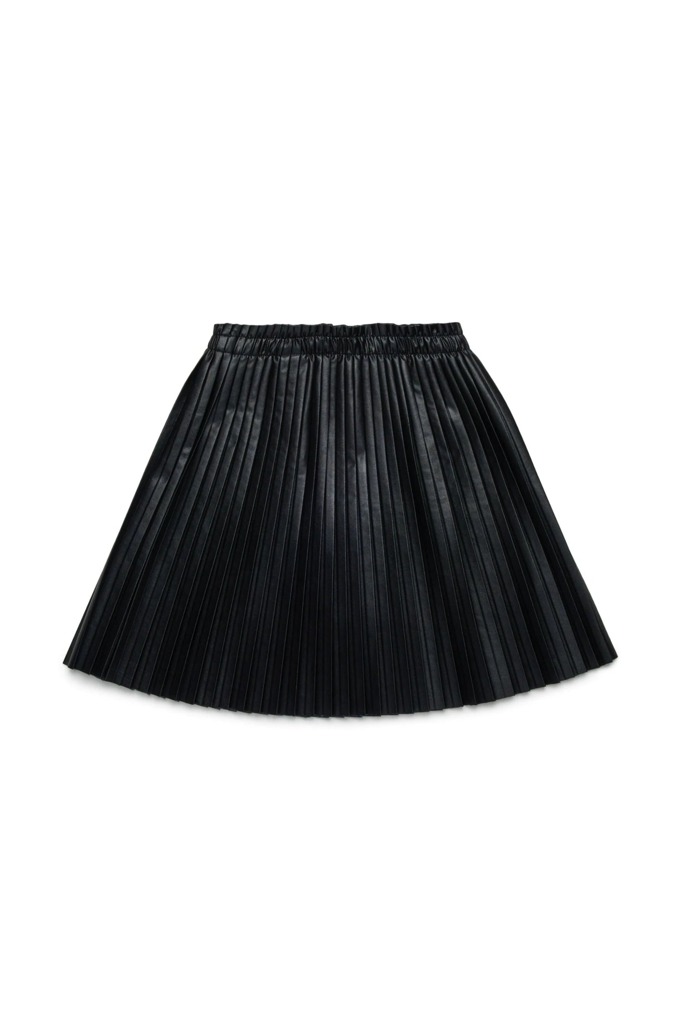 GONNA PLISSETTATA ECOPELLE NERA MAISON MARGIELA - Angel Luxury