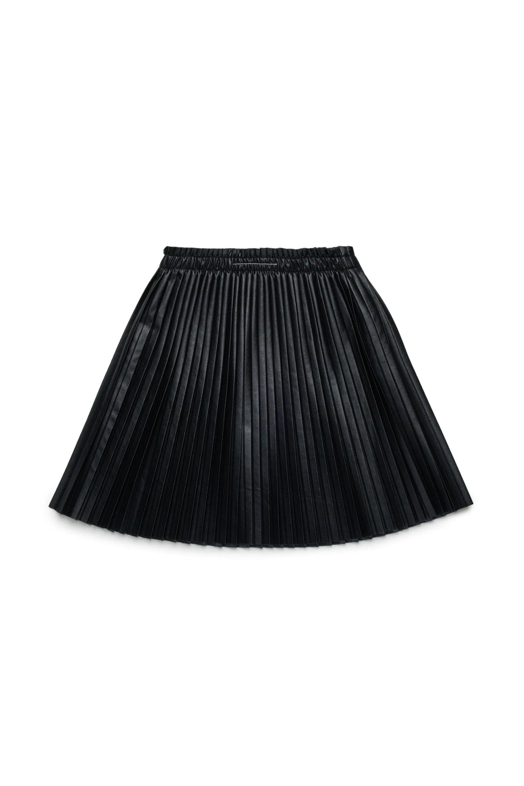 GONNA PLISSETTATA ECOPELLE NERA MAISON MARGIELA - Angel Luxury