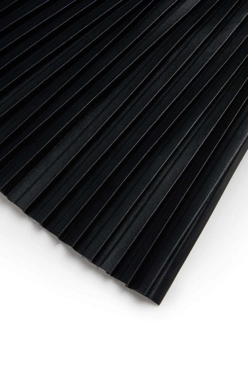 GONNA PLISSETTATA ECOPELLE NERA MAISON MARGIELA - Angel Luxury