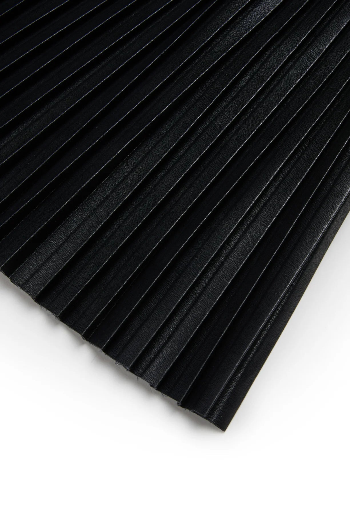 GONNA PLISSETTATA ECOPELLE NERA MAISON MARGIELA - Angel Luxury