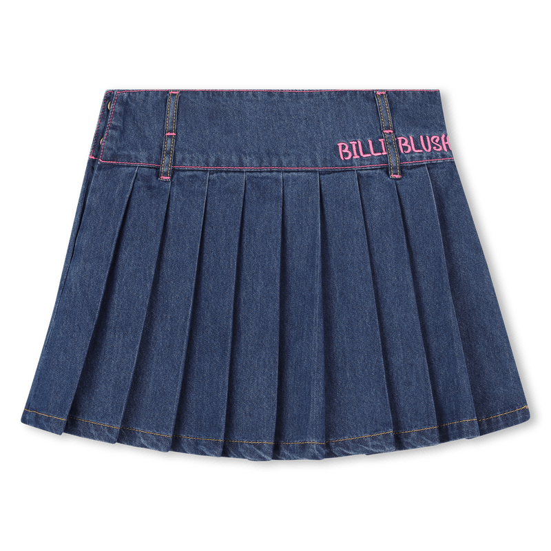 GONNA PLISSETTATA IN DENIM METALIZZATA BILLIEBLUSH - Angel Luxury
