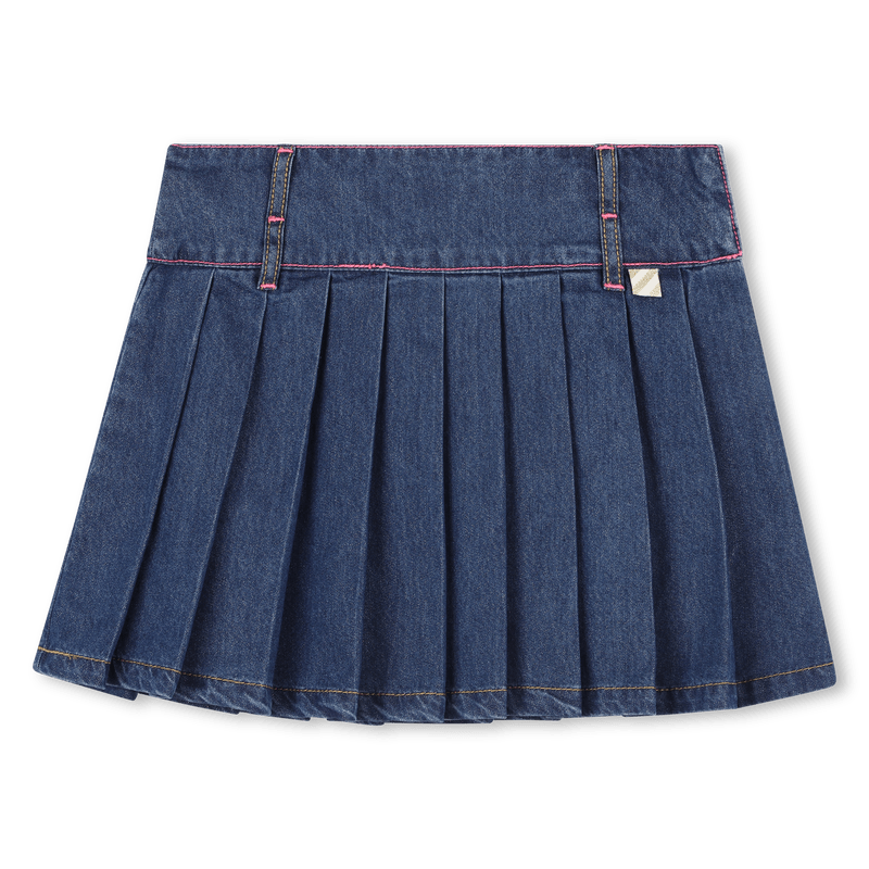 GONNA PLISSETTATA IN DENIM METALIZZATA BILLIEBLUSH - Angel Luxury
