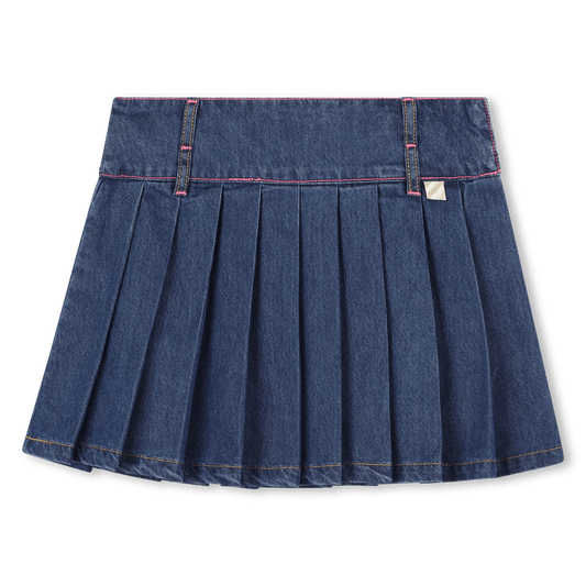 GONNA PLISSETTATA IN DENIM METALIZZATA BILLIEBLUSH - Angel Luxury