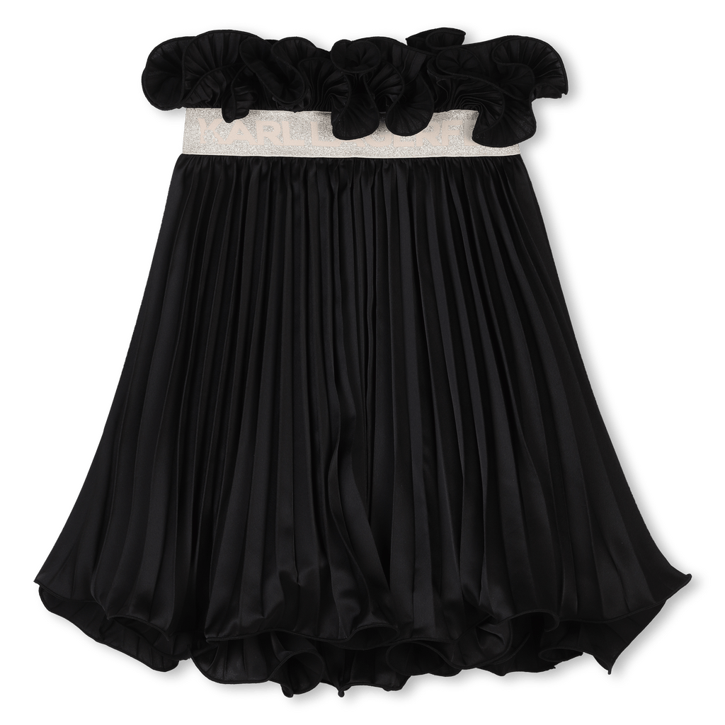 GONNA PLISSETTATA NERA KARL LAGERFELD - Angel Luxury