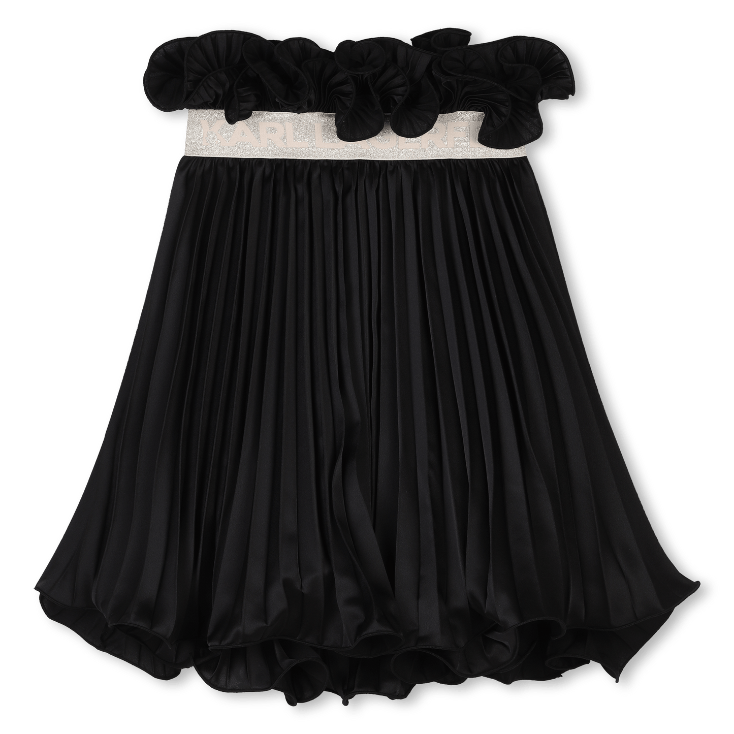 GONNA PLISSETTATA NERA KARL LAGERFELD - Angel Luxury