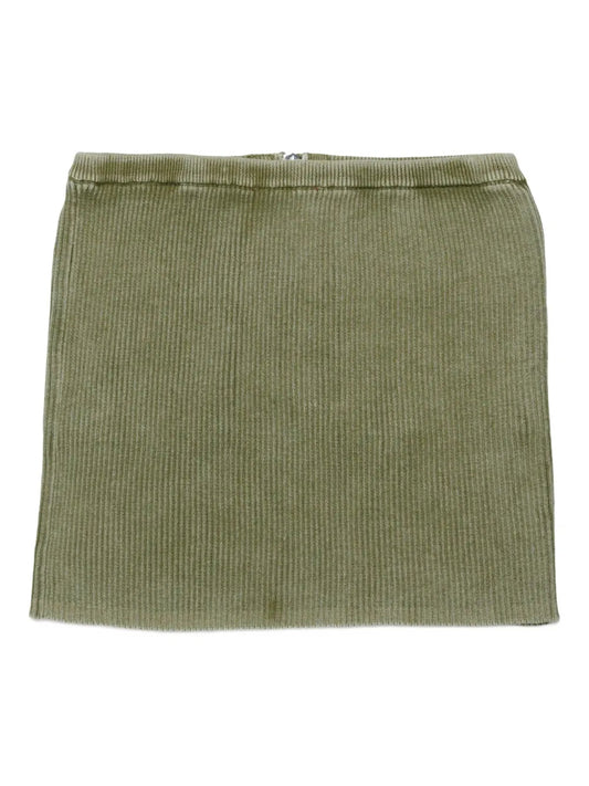 GONNA VERDE A COSTINE CON TASCHE E ZIP DIESEL - Angel Luxury