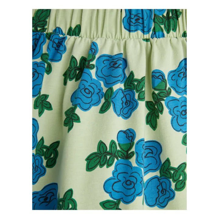 GONNA VERDE CON FIORI BLU MINI RODINI - Angel Luxury