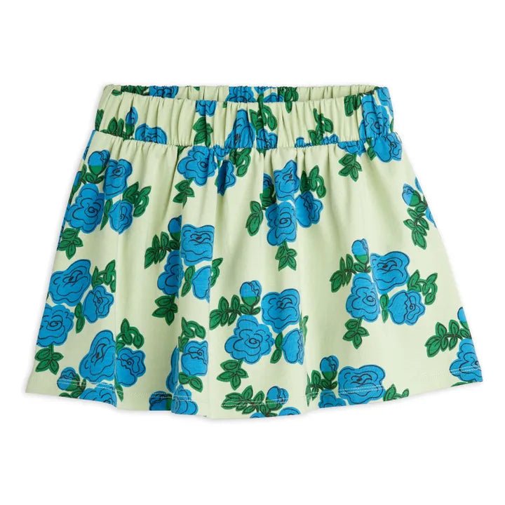GONNA VERDE CON FIORI BLU MINI RODINI - Angel Luxury