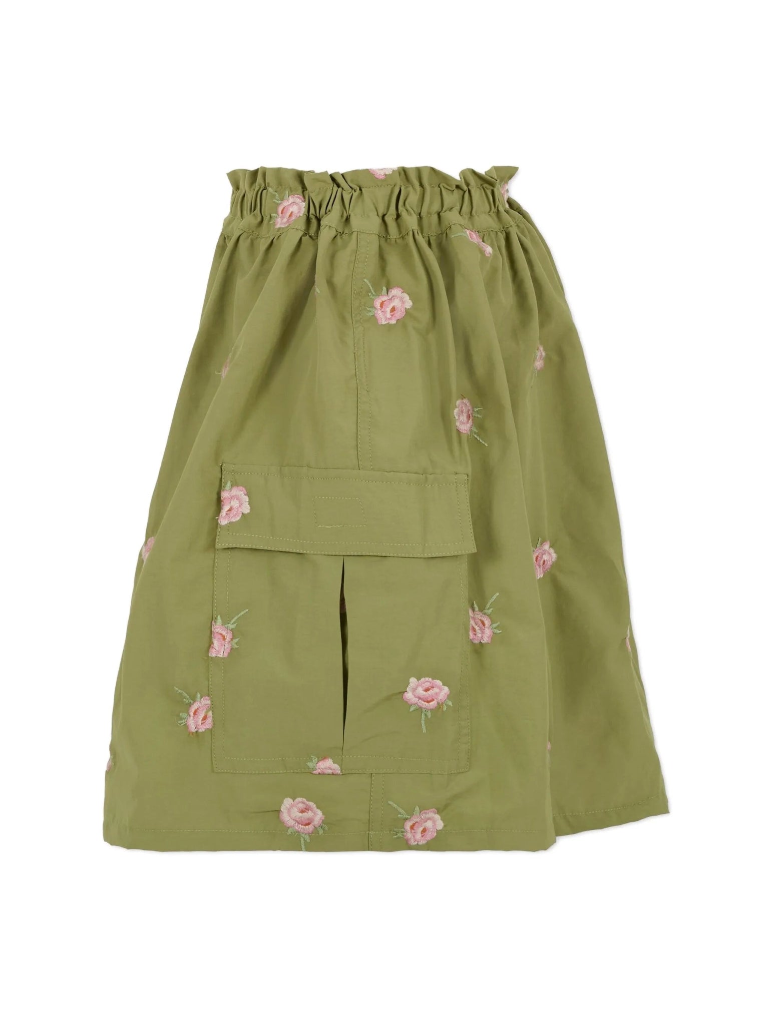 GONNA VERDE CON RICAMO CON ROSE STELLA MCCARTNEY - Angel Luxury