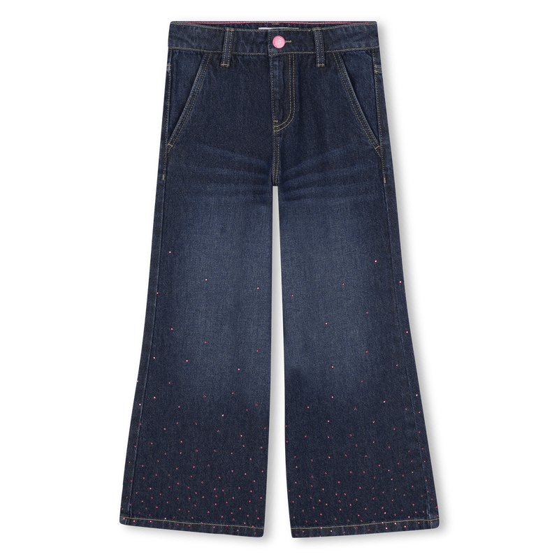JEANS A ZAMPA CON STRASS ROSA BILLIEBLUSH - Angel Luxury