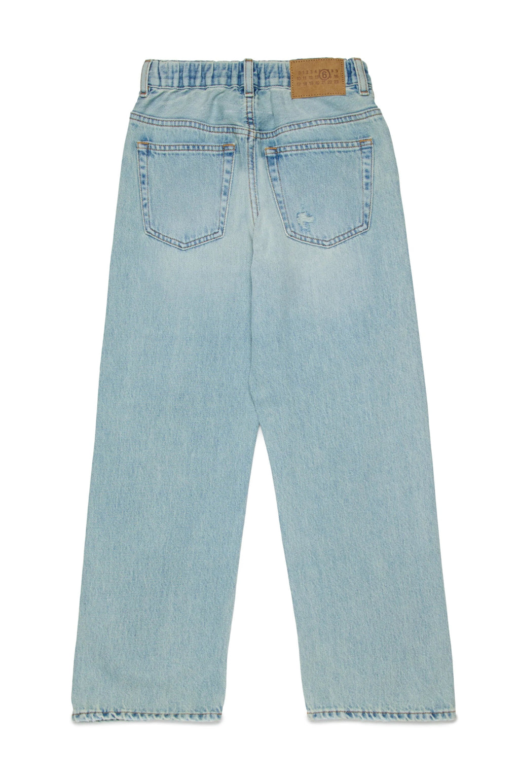 JEANS BLU CHIARO CON EFFETTO TOPPE MAISON MARGIELA - Angel Luxury