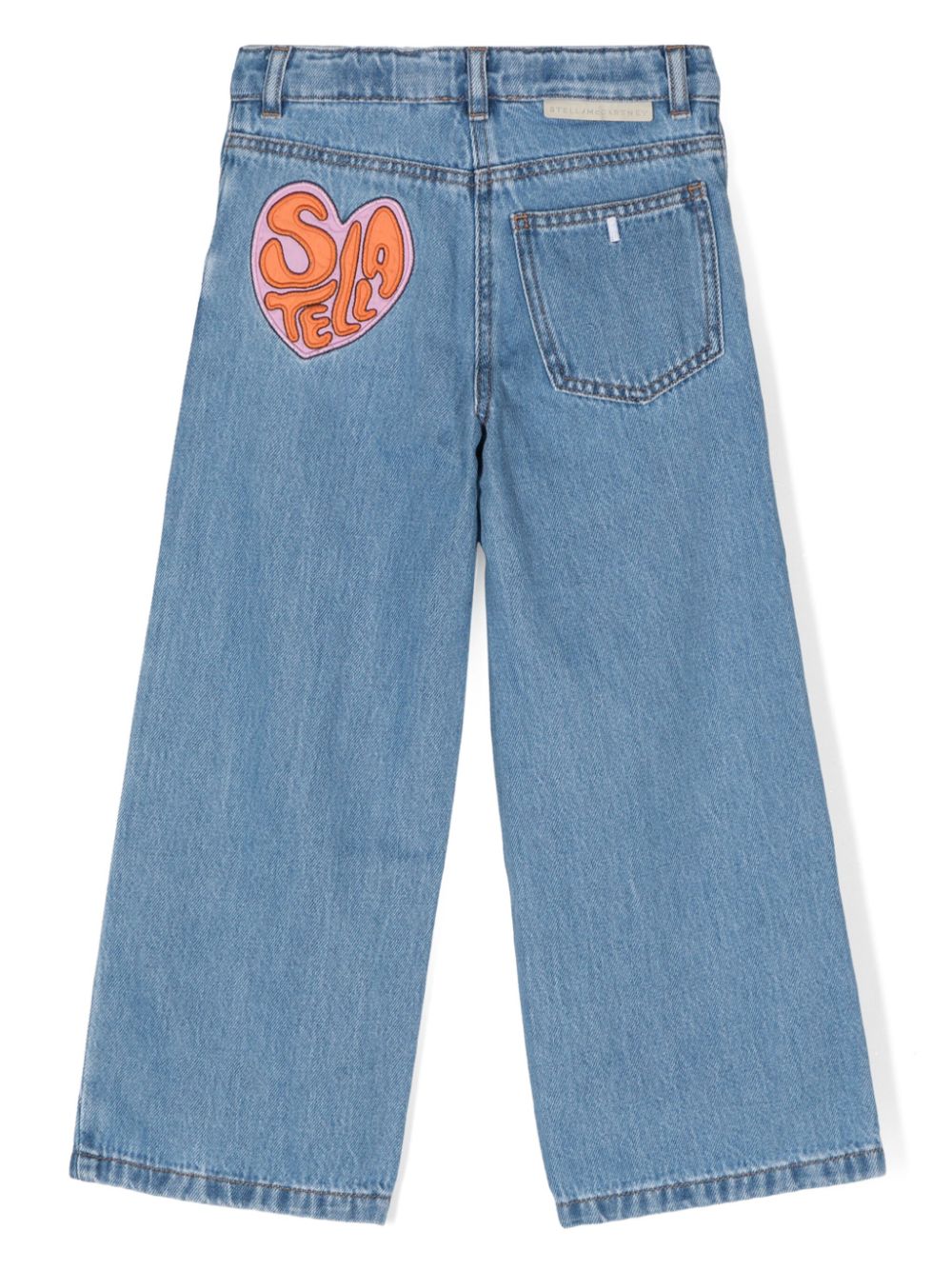 JEANS BLU CON STAMPA STELLA MCCARTNEY - Angel Luxury