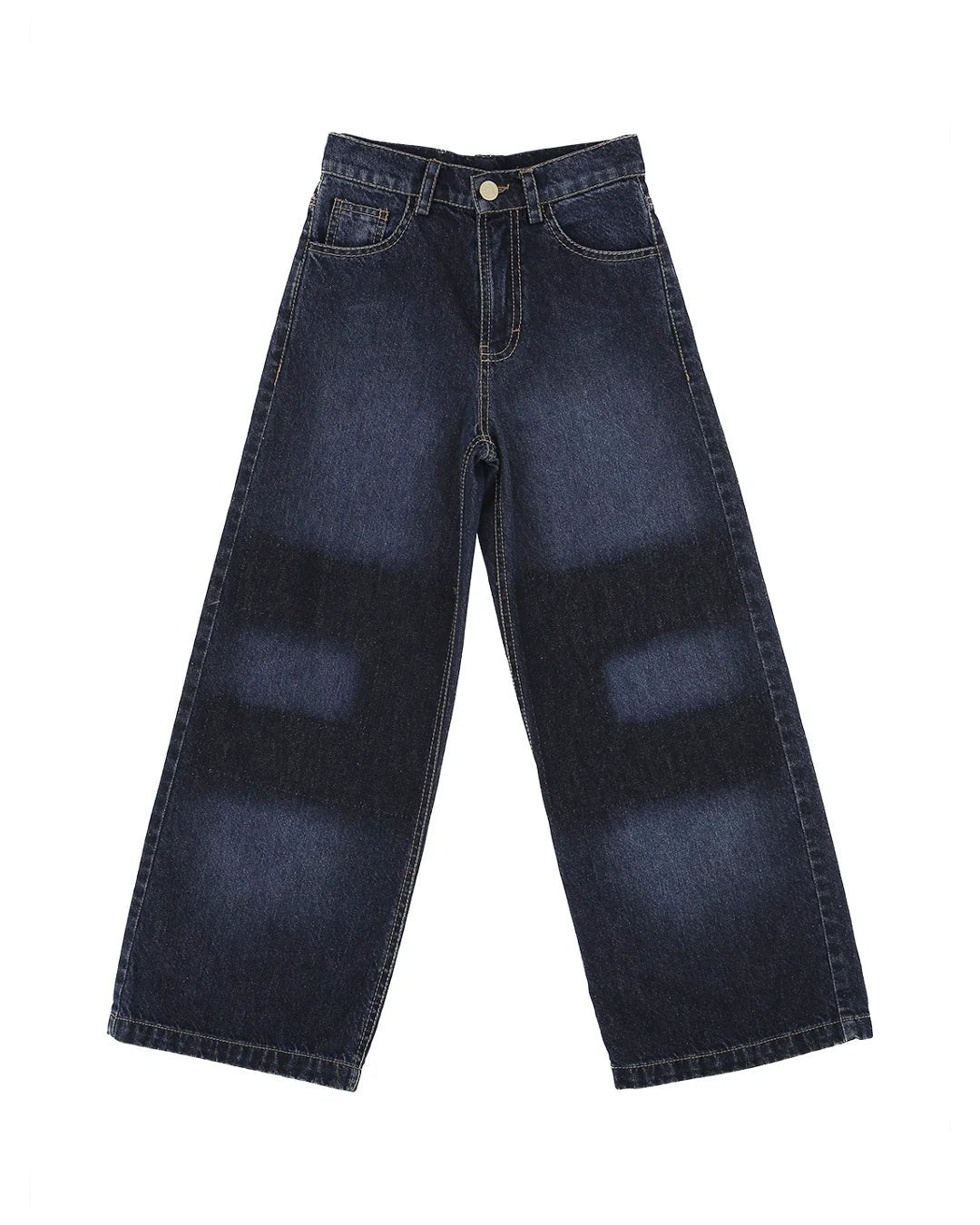 JEANS BLU SCURO CON IMPRONTA DOPPIA SFUMATA ELISABETTA FRANCHI - Angel Luxury