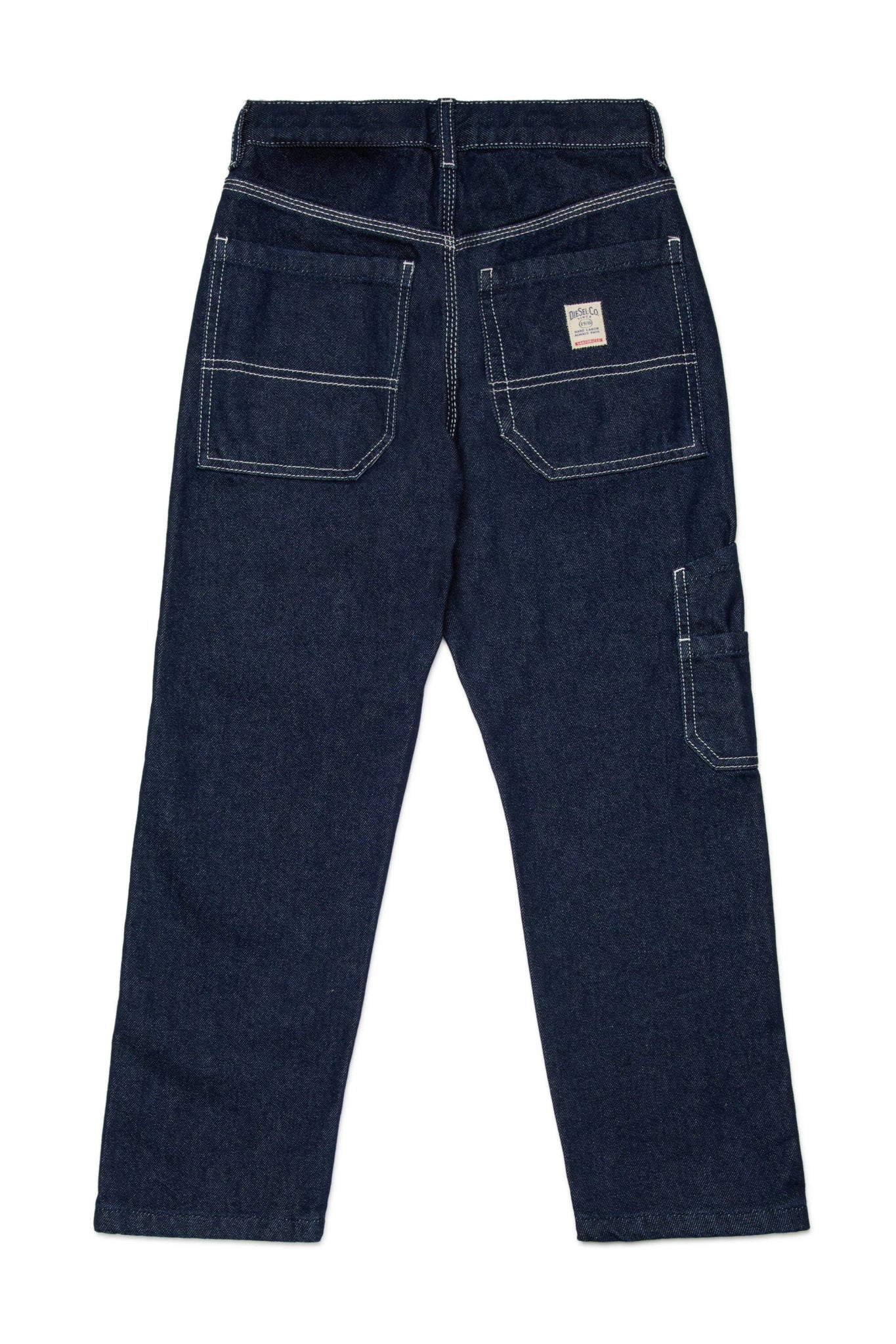 JEANS BLU SCURO CON LOGO SUL RETRO DIESEL - Angel Luxury