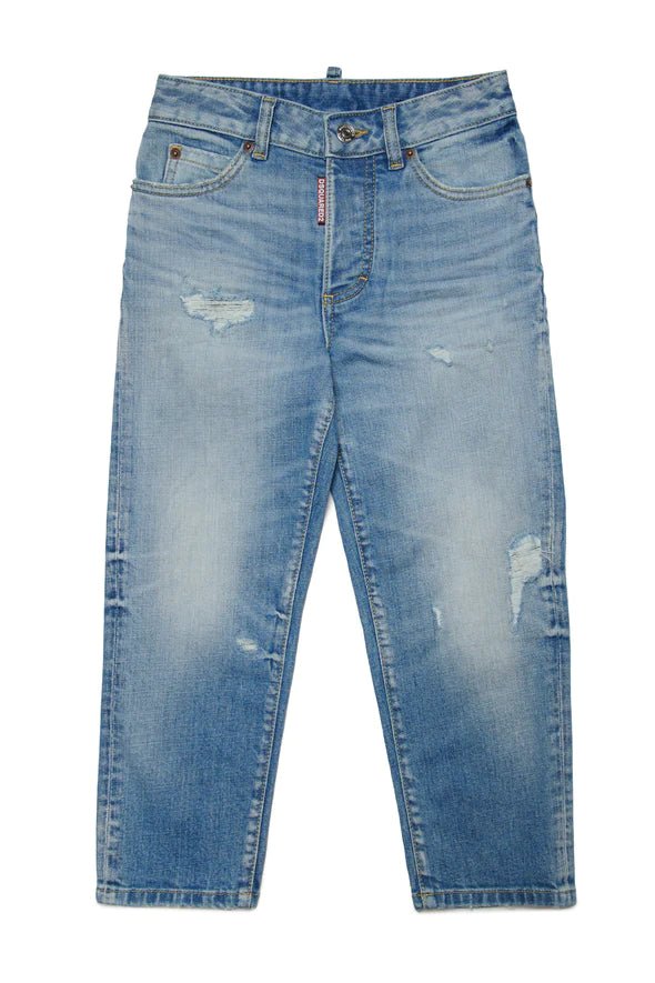 JEANS BOYFRIEND CHIARO CON ROTTURE - BOSTON DSQUARED2 - Angel Luxury