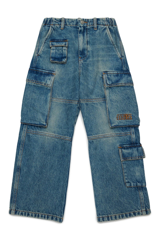JEANS CARGO BLU MAISON MARGIELA - Angel Luxury