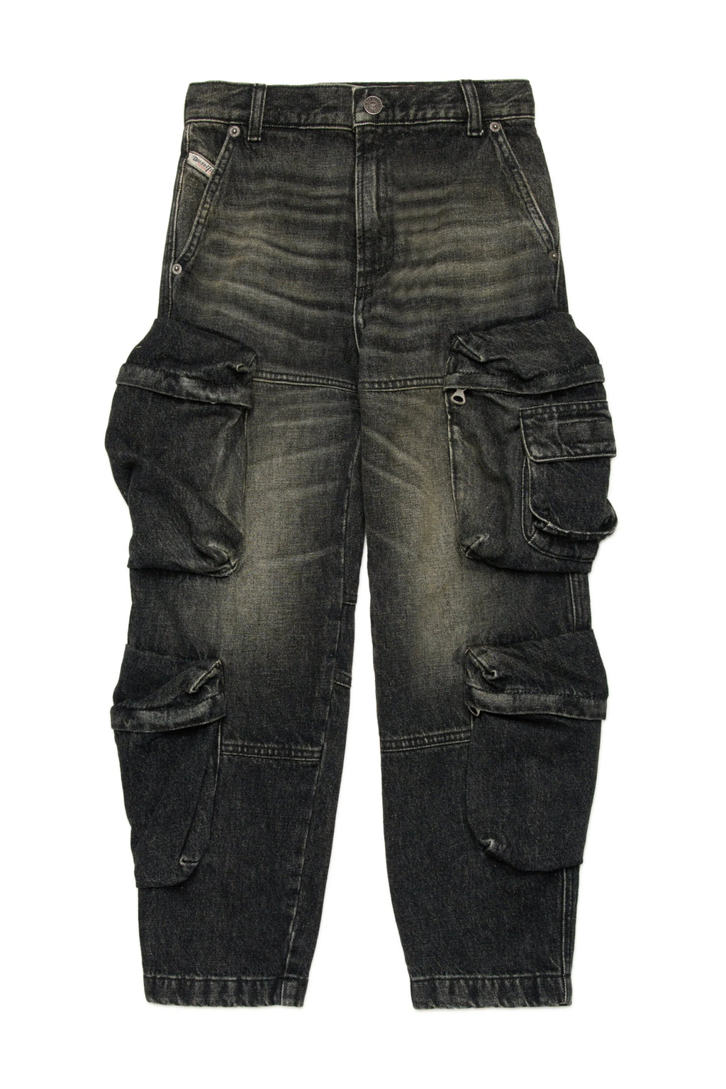 JEANS CARGO NERO - Angel Luxury