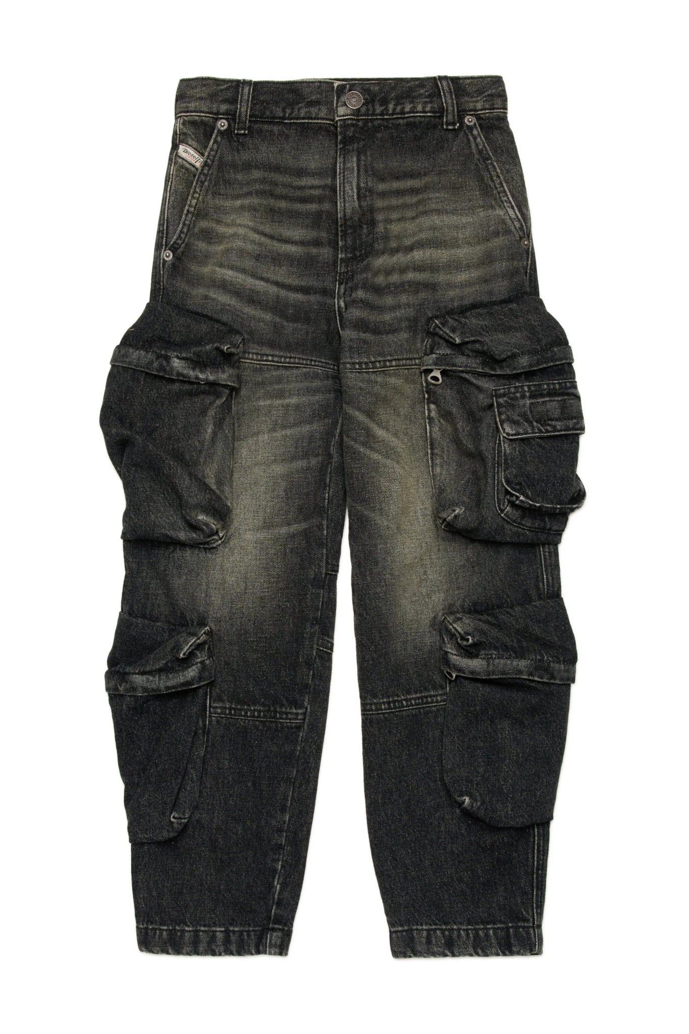JEANS CARGO NERO - Angel Luxury