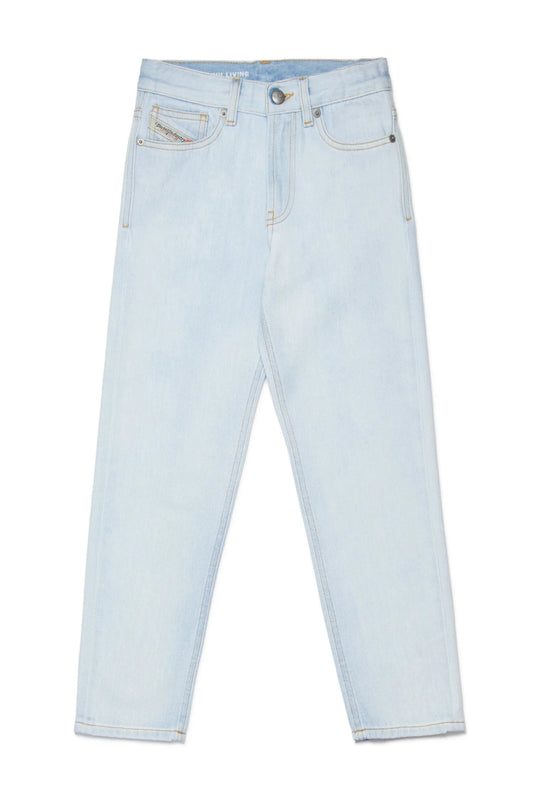 JEANS CHIARO CON TAGLIO DRITTO CON LOGO DIESEL - Angel Luxury