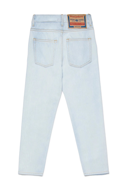 JEANS CHIARO CON TAGLIO DRITTO CON LOGO DIESEL - Angel Luxury