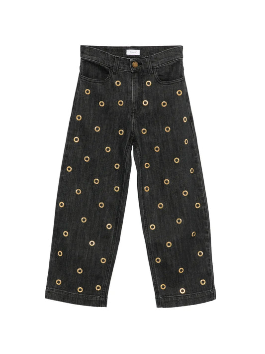 JEANS CON APPLICAZZIONI ORO PINKO - Angel Luxury