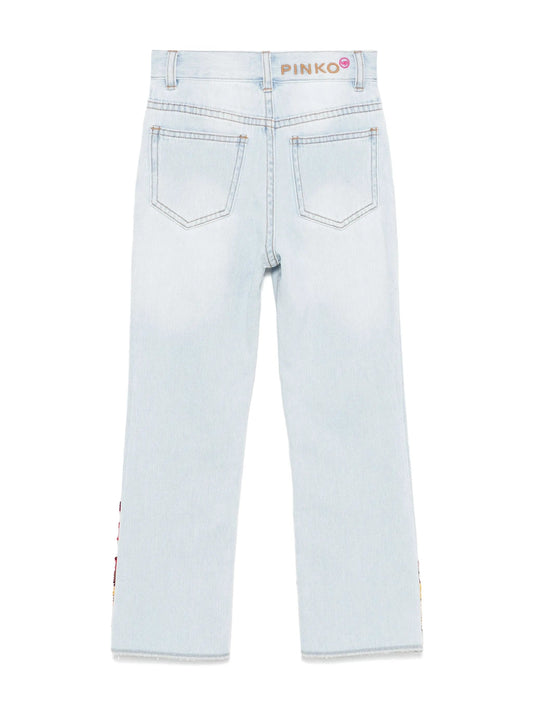 JEANS CON PAILLETTES PINKO - Angel Luxury
