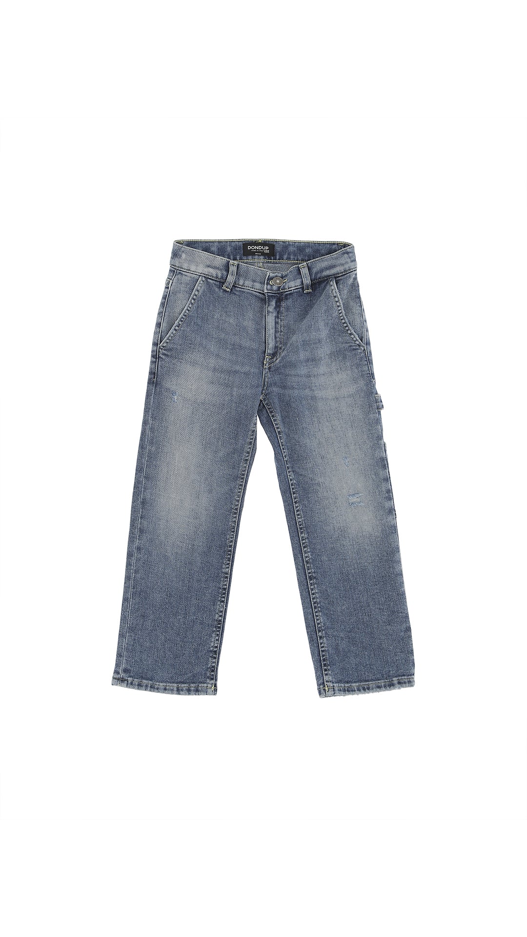 JEANS IN DENIM CON MINITASCHINO SULLA GAMBA DONDUP - Angel Luxury