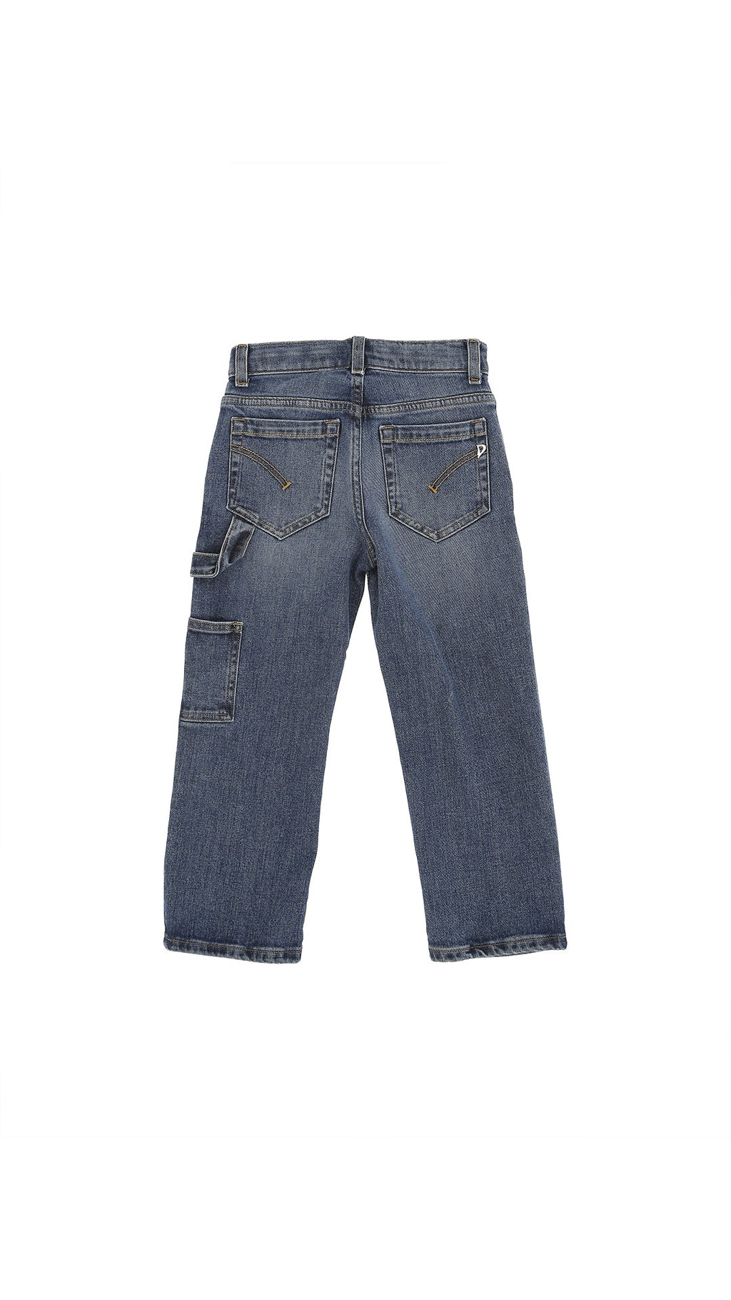 JEANS IN DENIM CON MINITASCHINO SULLA GAMBA DONDUP - Angel Luxury
