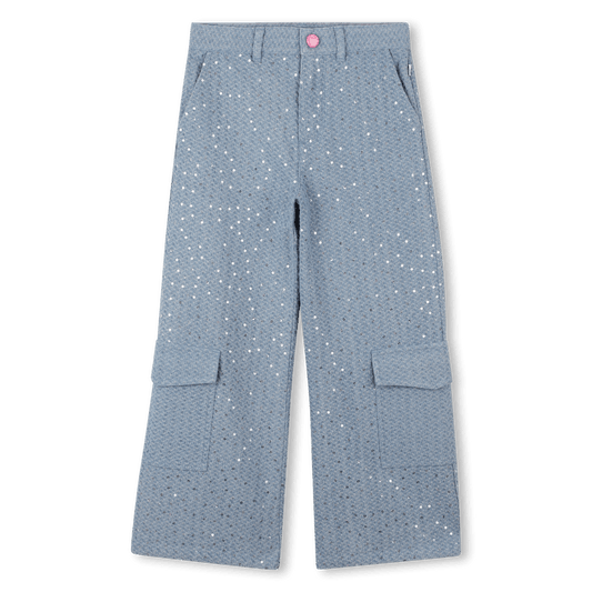 JEANS IN DENIM CON PAILLETTES BILLIEBLUSH - Angel Luxury