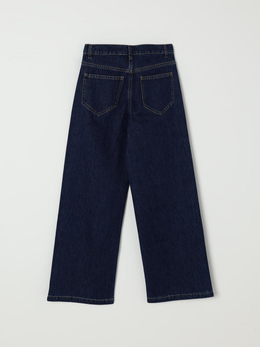 JEANS IN DENIM CON STRASS BLU LOGATO ELISABETTA FRANCHI - Angel Luxury