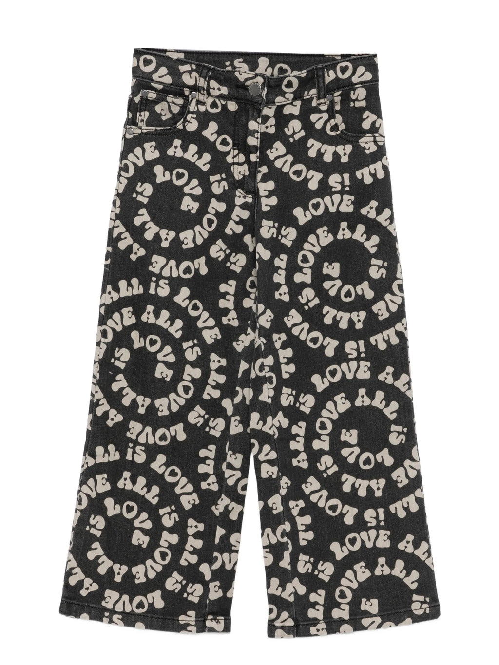 JEANS IN DENIM NERO LOGATO LOVE STELLA MCCARTNEY - Angel Luxury
