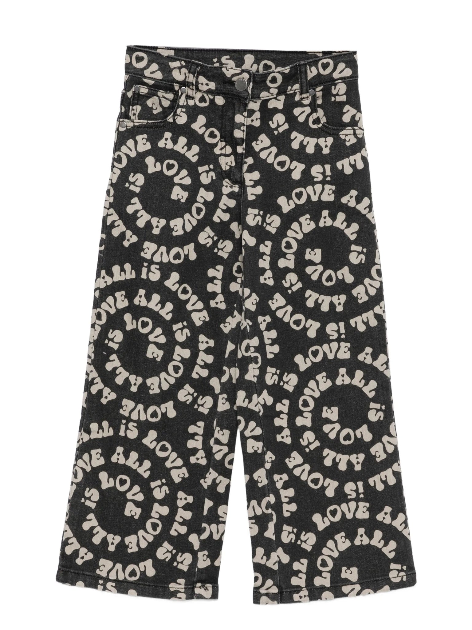 JEANS IN DENIM NERO LOGATO LOVE STELLA MCCARTNEY - Angel Luxury