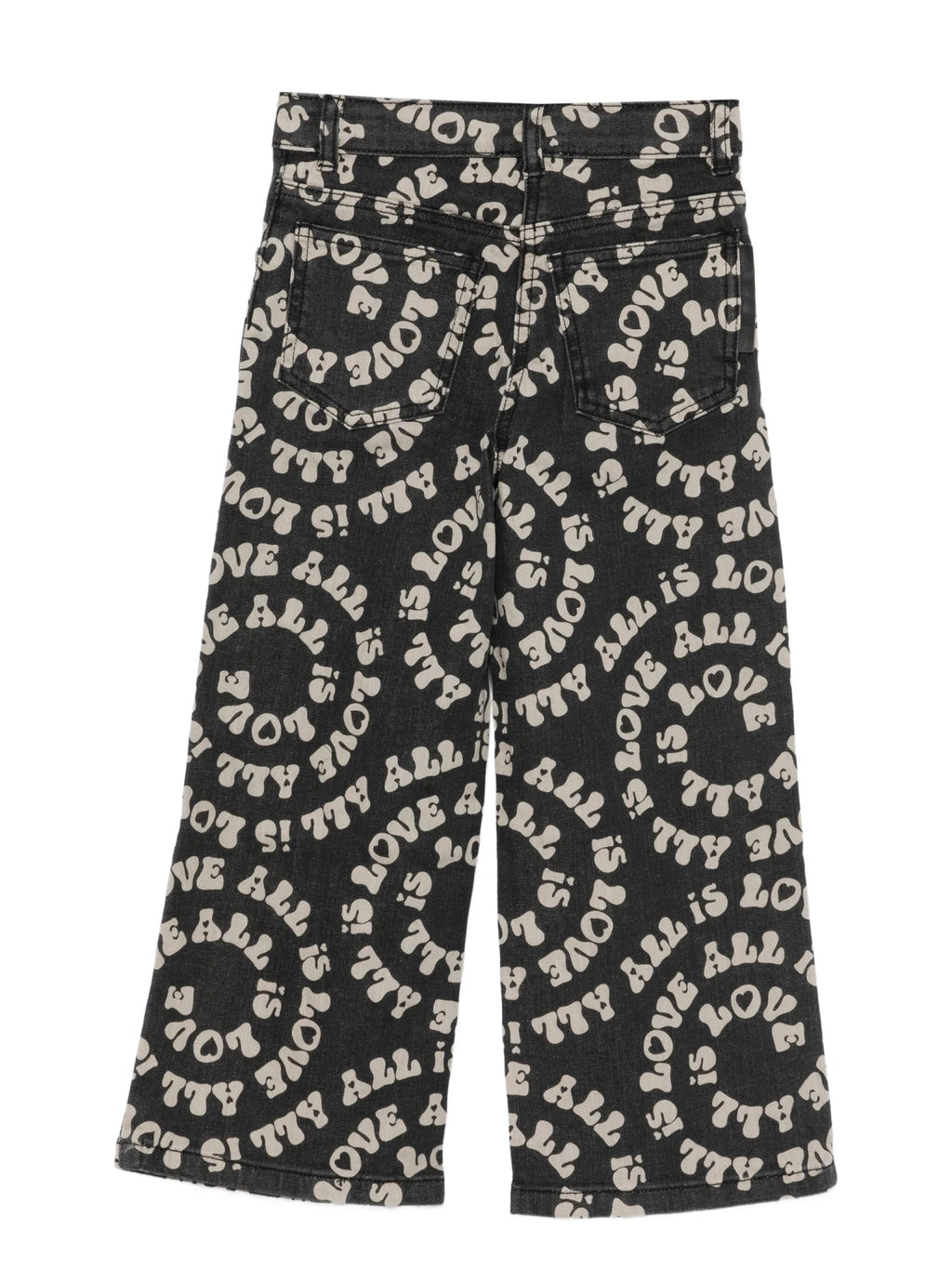 JEANS IN DENIM NERO LOGATO LOVE STELLA MCCARTNEY - Angel Luxury