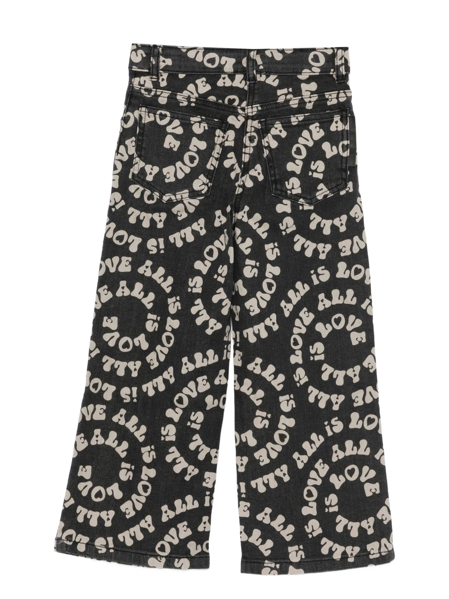 JEANS IN DENIM NERO LOGATO LOVE STELLA MCCARTNEY - Angel Luxury