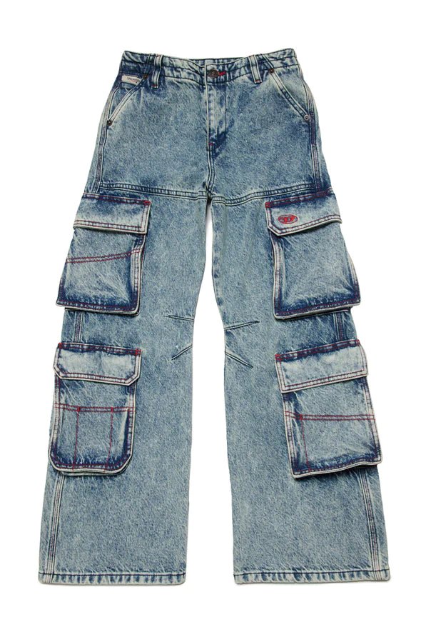 JEANS MARMORIZZATO CARGO DIESEL - Angel Luxury