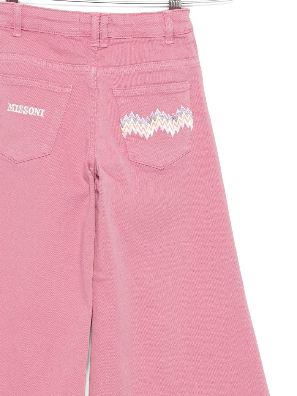 JEANS ROSA CON LOGO POSTERIORE MISSONI - Angel Luxury