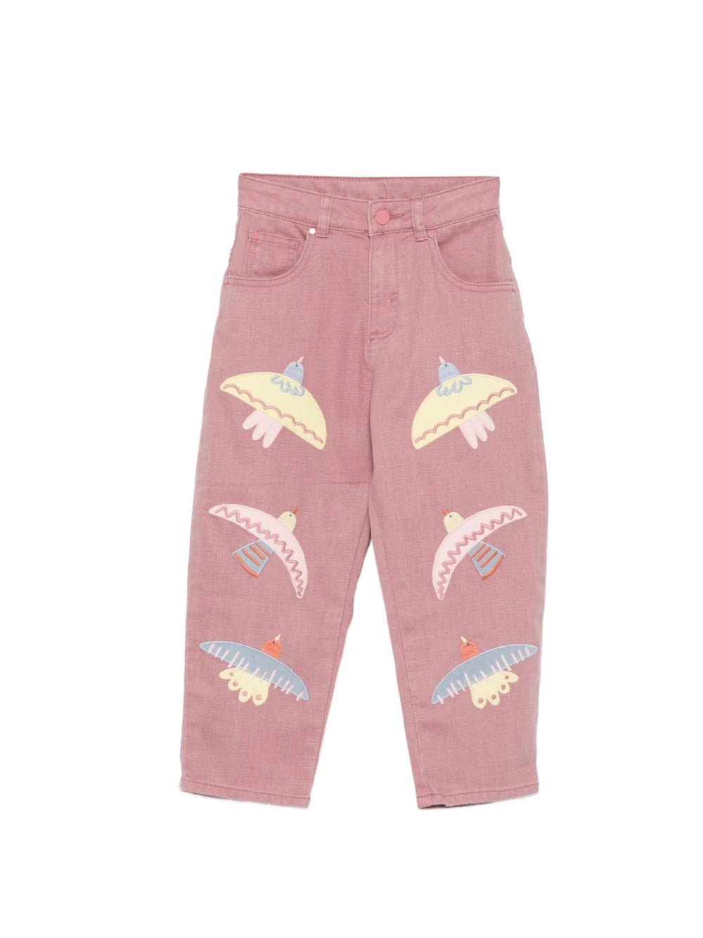 JEANS ROSA CON UCCELLI RICAMATI STELLA MCCARTNEY - Angel Luxury