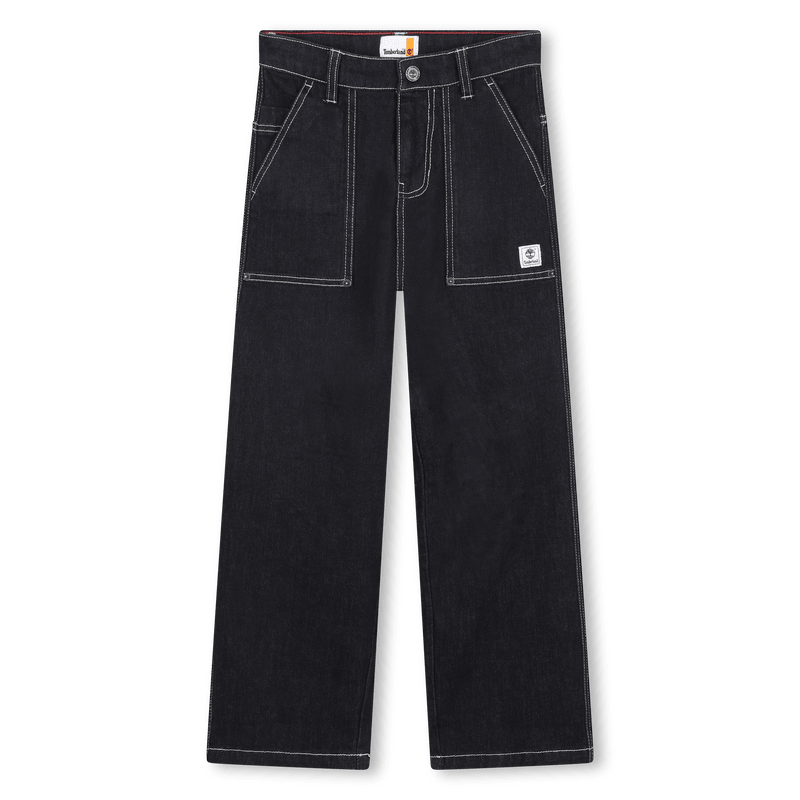 JEANS SCURO CON LOGO SUL RETRO TIMBERLAND - Angel Luxury